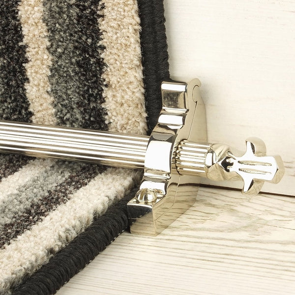 Country Polished Nickel Finish Bordeaux Reeded Sample