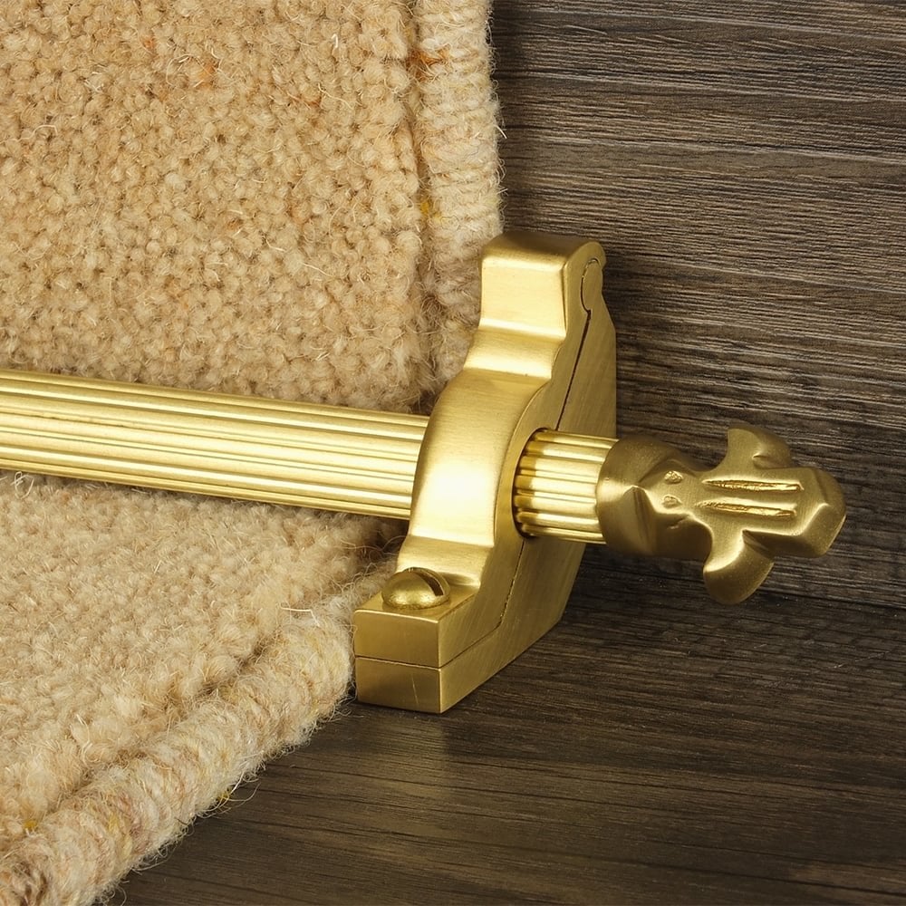 Country Satin Brass Finish Bordeaux Reeded Sample