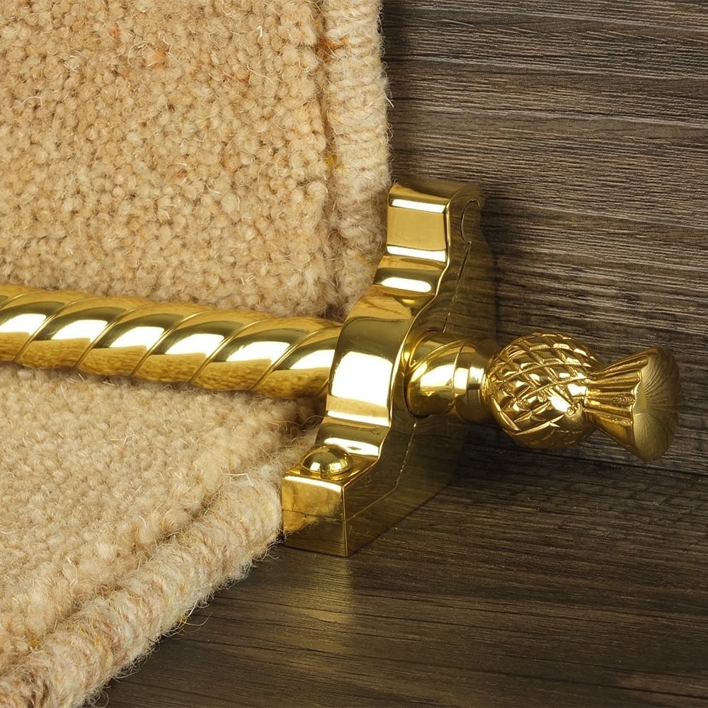 Country Brass Finish Arran Spiral Sample
