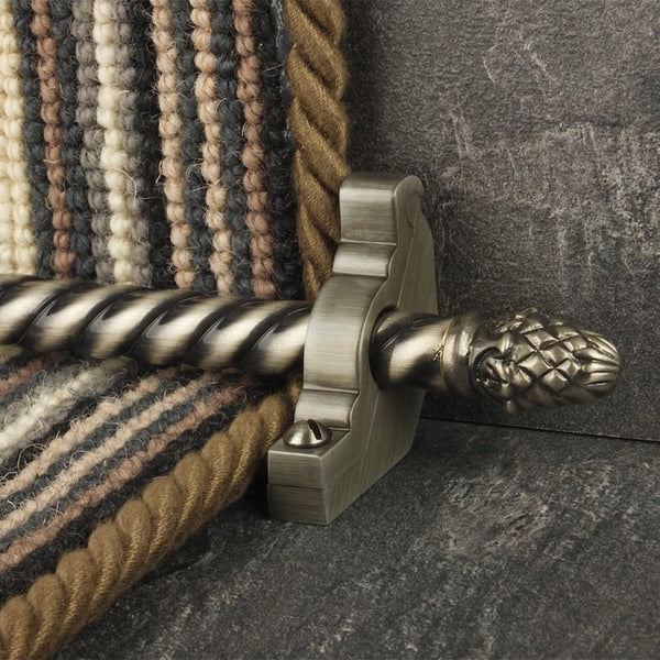 Country Pewter Finish Sherwood Spiral Sample