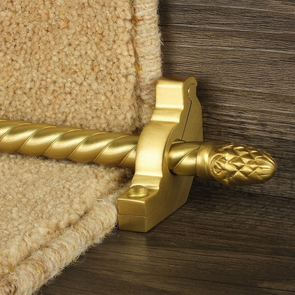 Country Satin Brass Finish Sherwood Spiral Sample