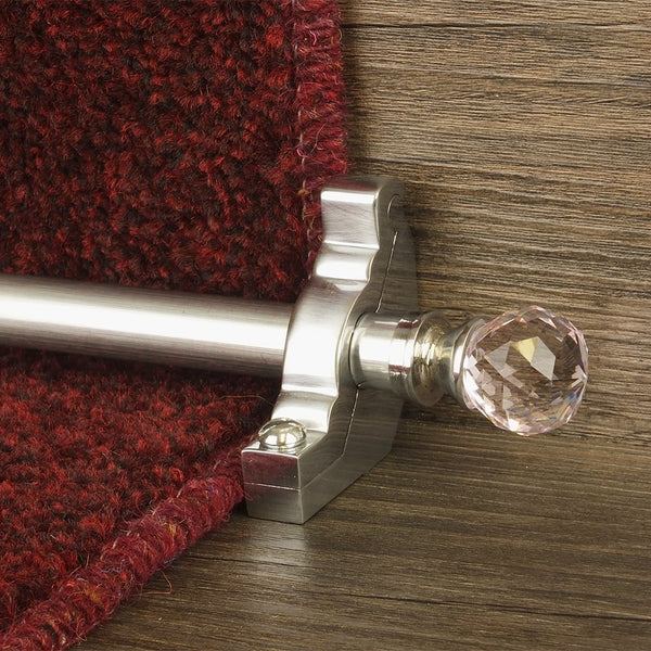 Crystal Brushed Chrome Rose Plain Sample