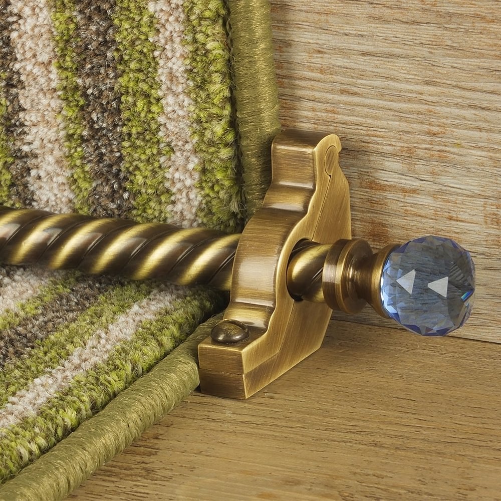 Crystal Antique Brass Sky Spiral Sample