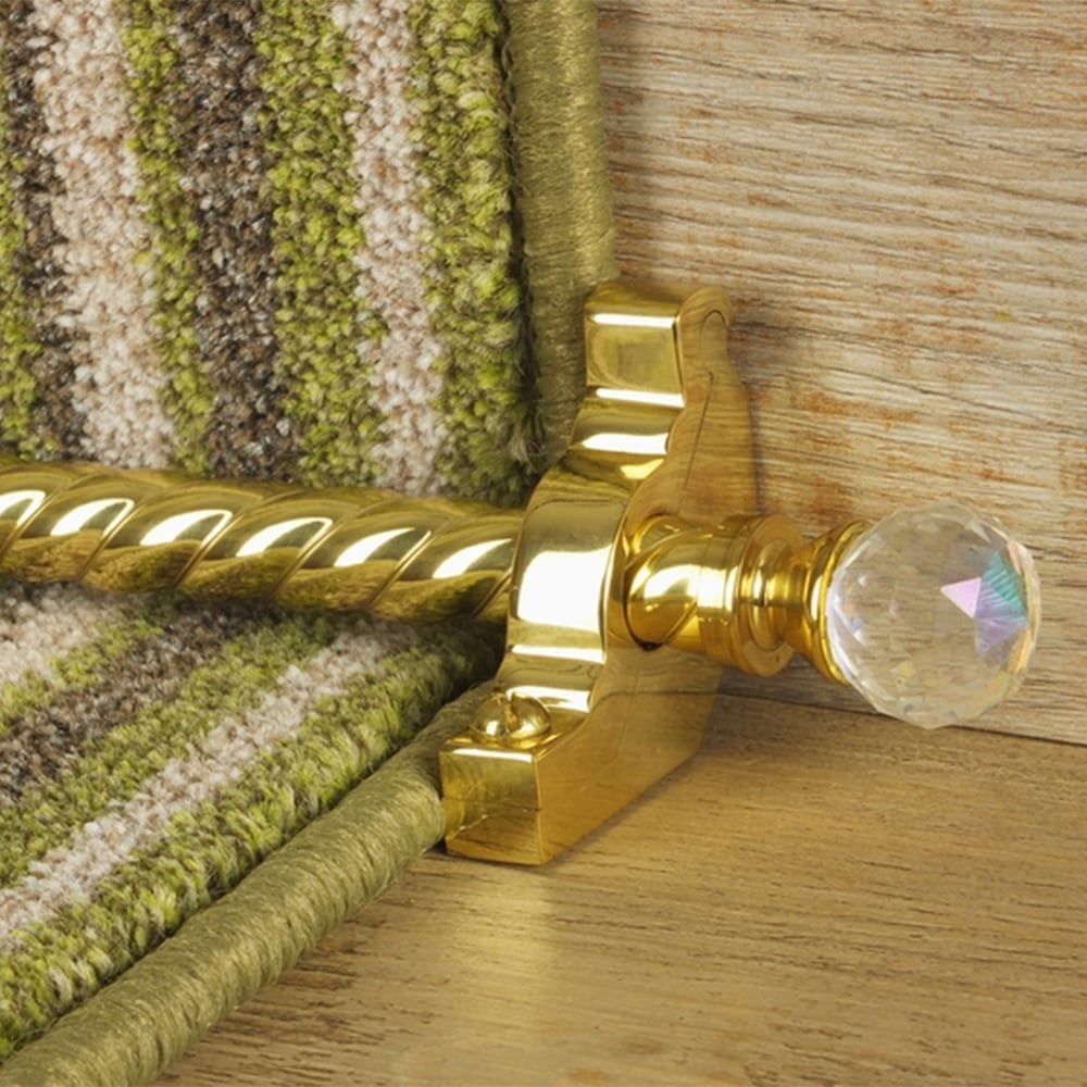 Crystal Brass Rainbow Spiral Sample
