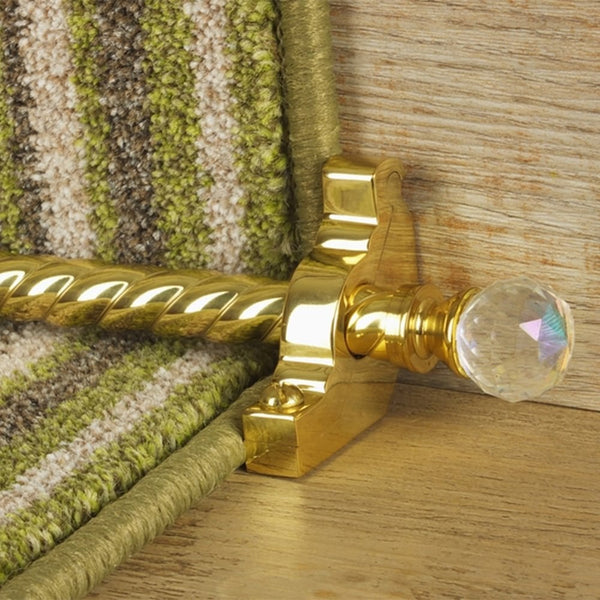 Crystal Brass Rainbow Spiral Sample
