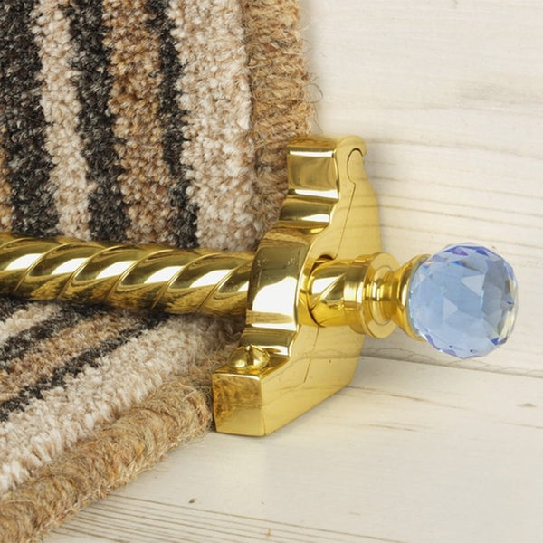 Crystal Brass Sky Spiral Sample