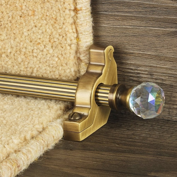 Crystal Antique Brass Rainbow Reeded Sample