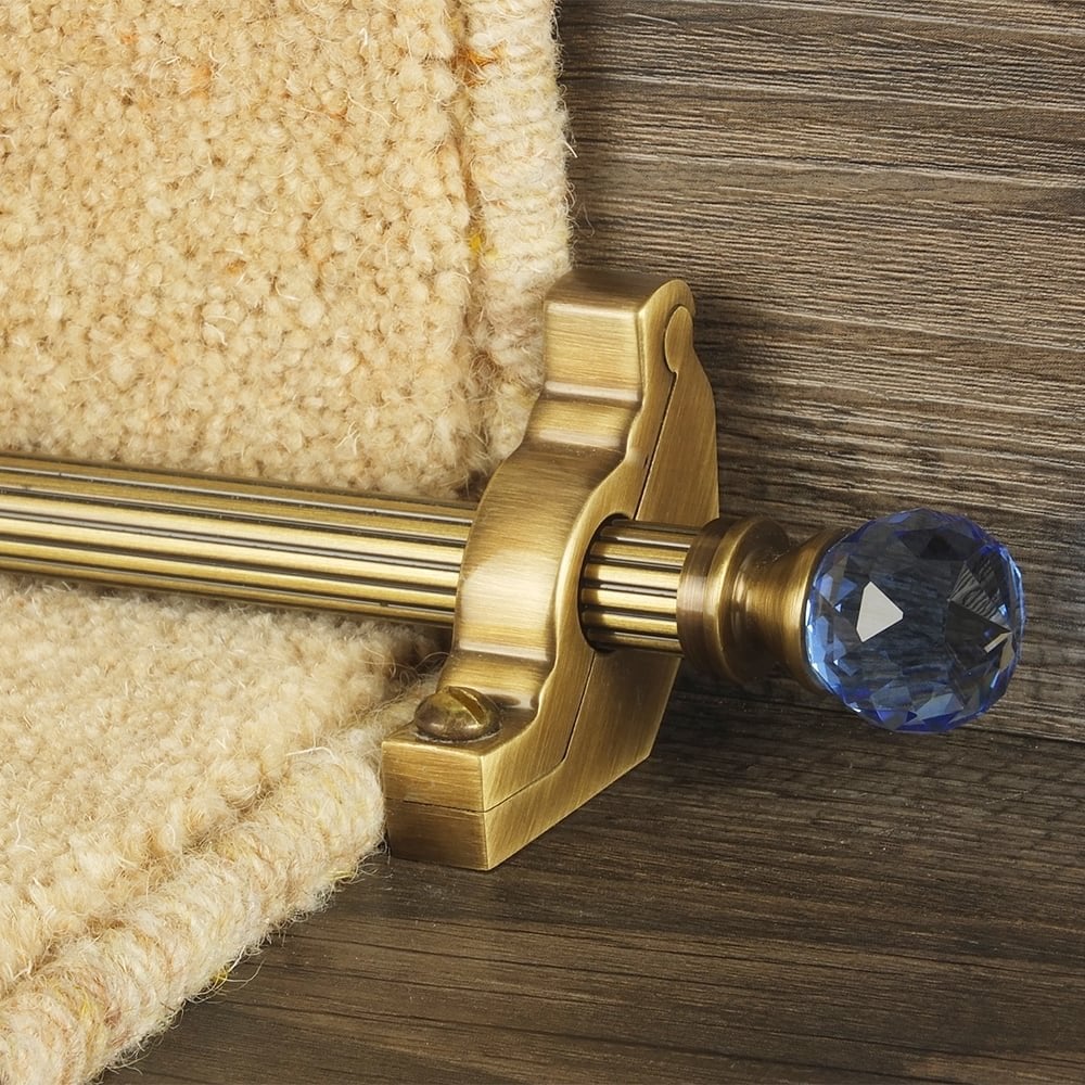 Crystal Antique Brass Sky Reeded Sample