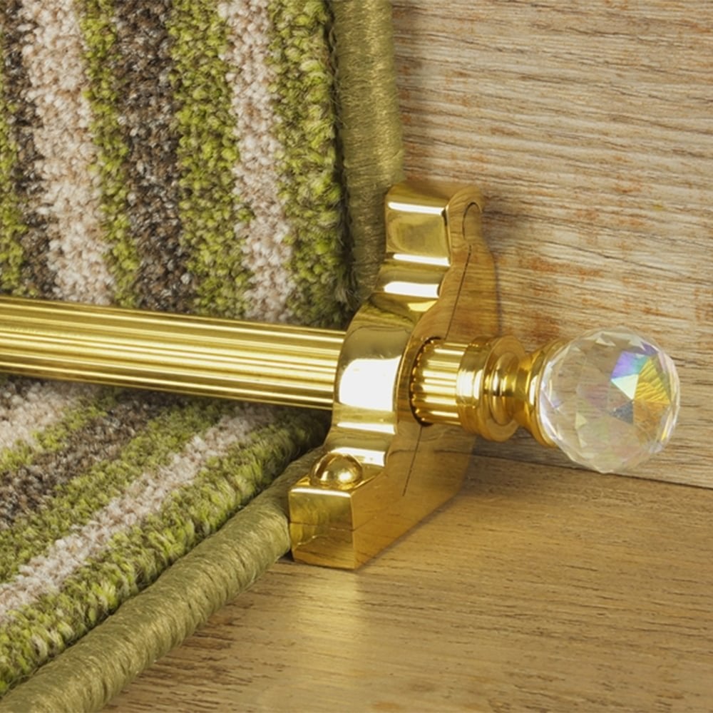 Crystal Brass Rainbow Reeded Sample