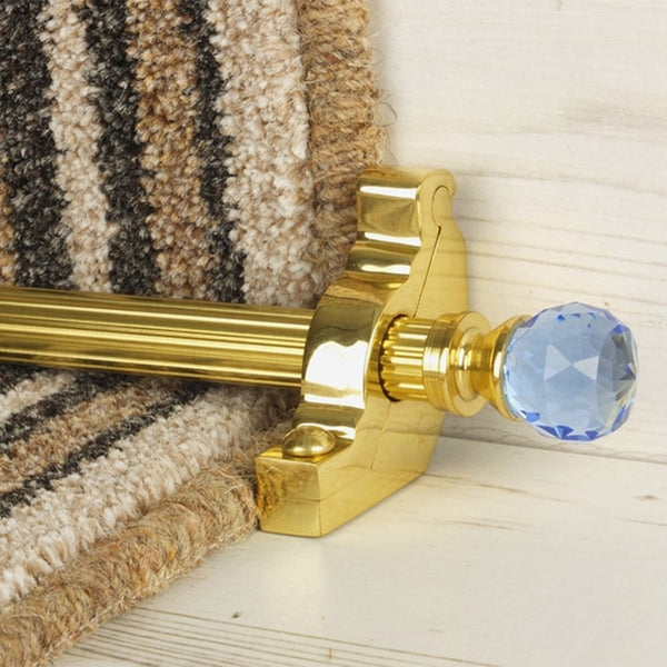 Crystal Brass Sky Reeded Sample