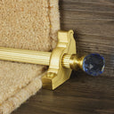 Crystal Satin Brass Sky Reeded Sample