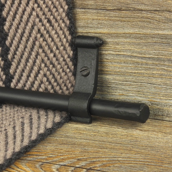 Blacksmith Black Flat Plain Sample