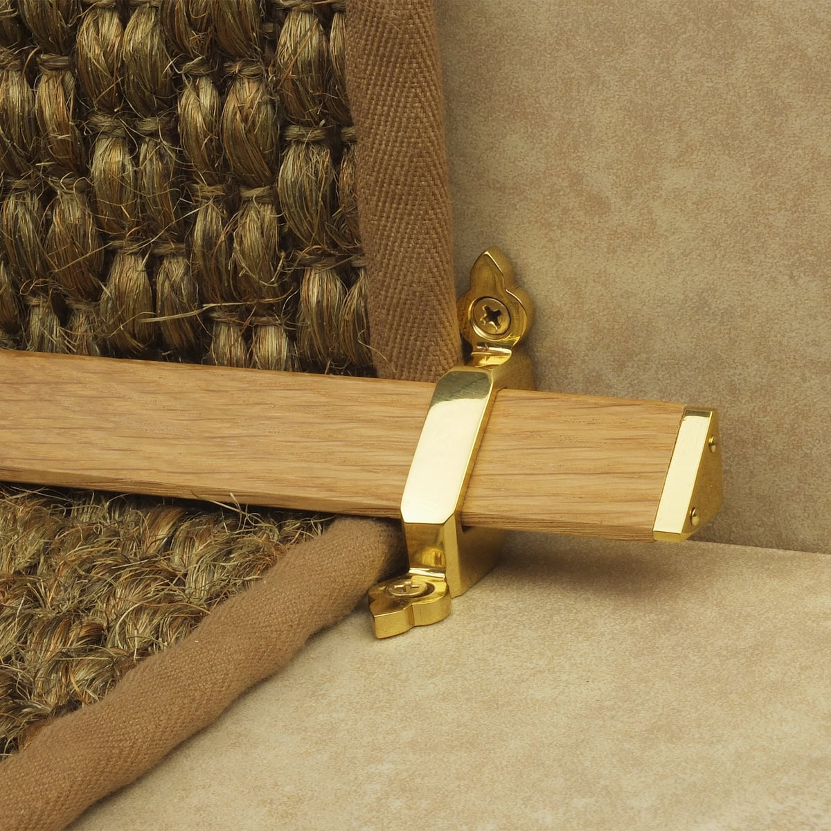 Tudor Brass Light Wood Sample