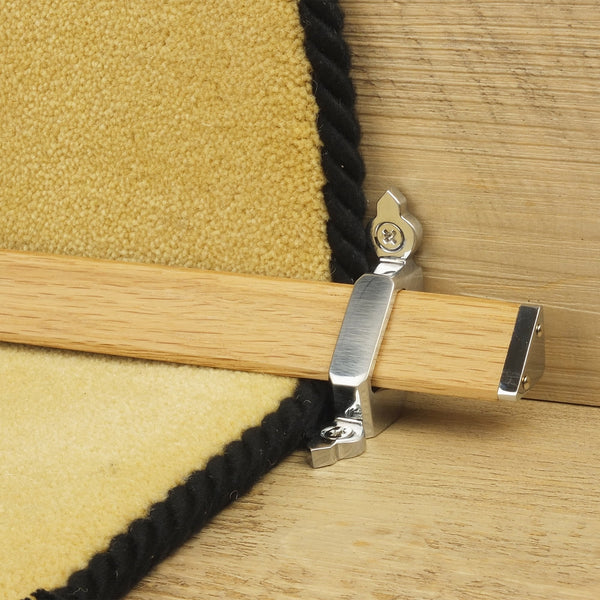 Tudor Brushed Chrome Light Wood Sample