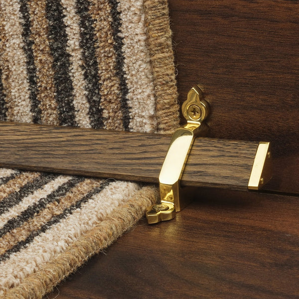 Tudor Brass Dark Wood Sample