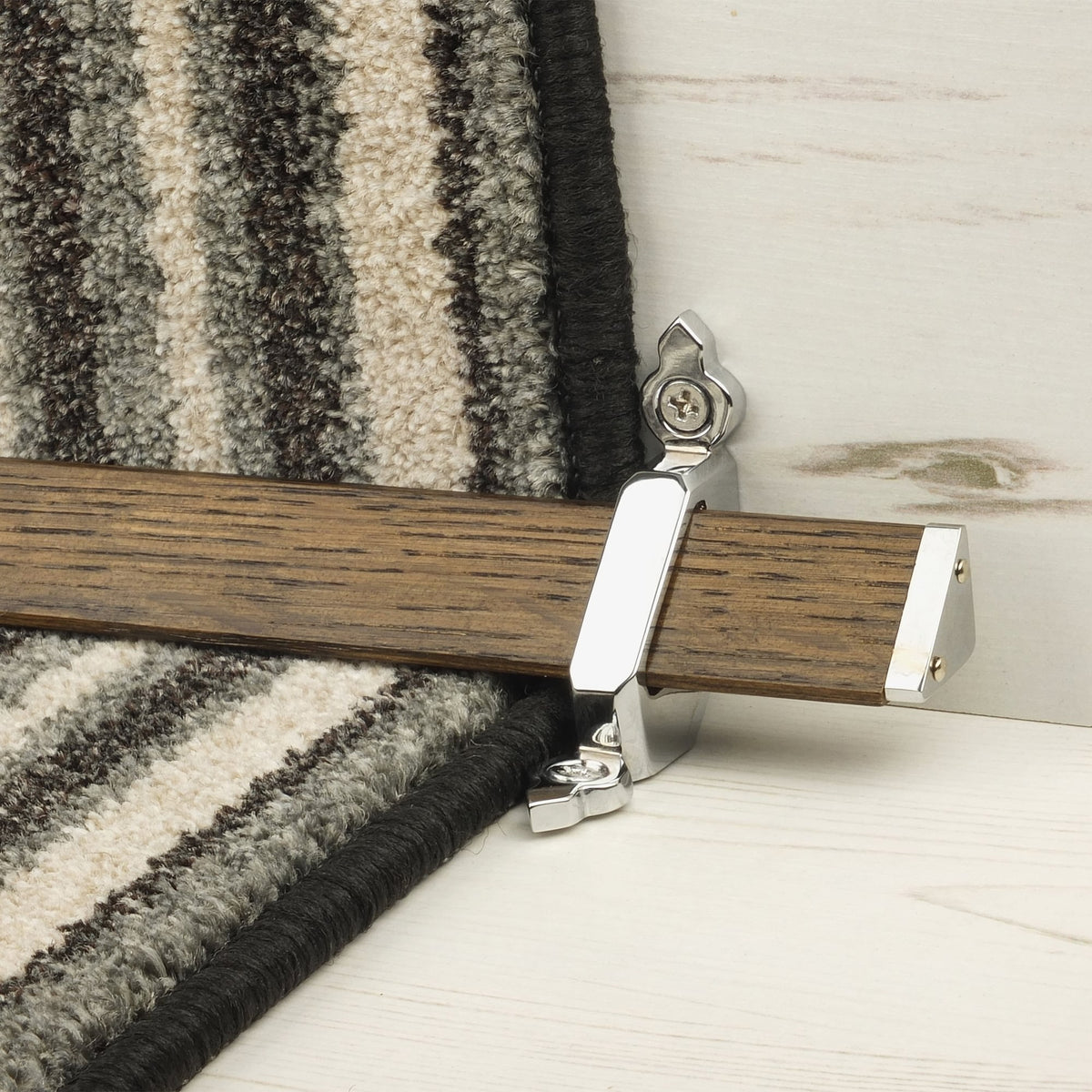 Tudor Chrome Dark Wood Sample
