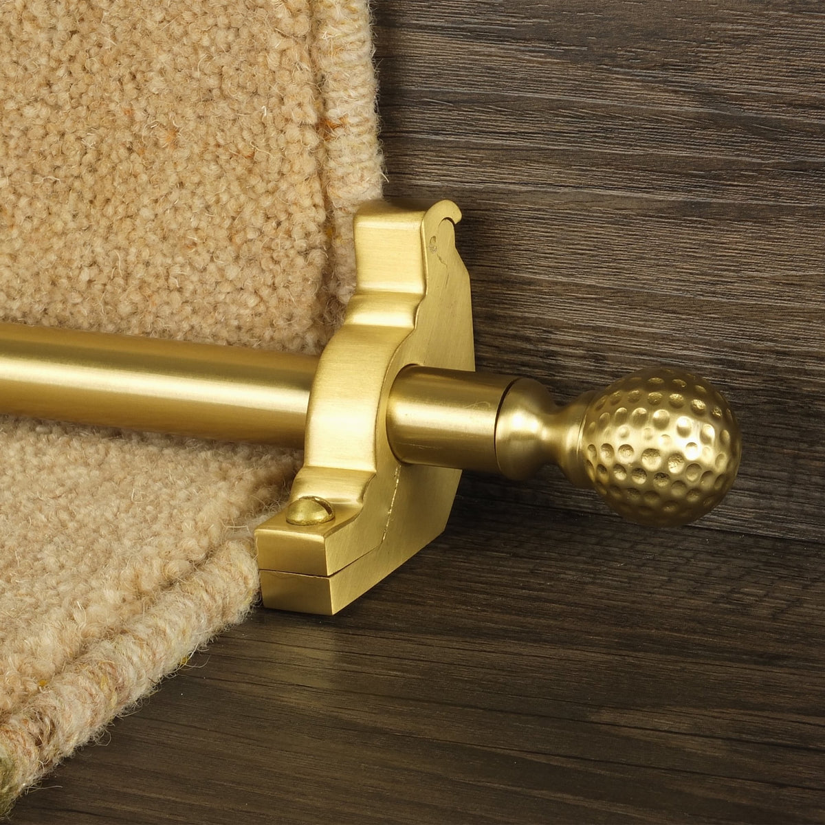 Eastern Promise Satin Brass Dune Plain Sample
