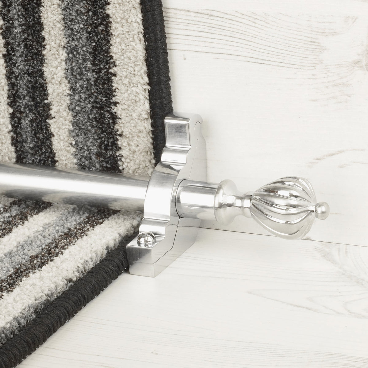 Eastern Promise Brushed Chrome Cairo Plain Sample