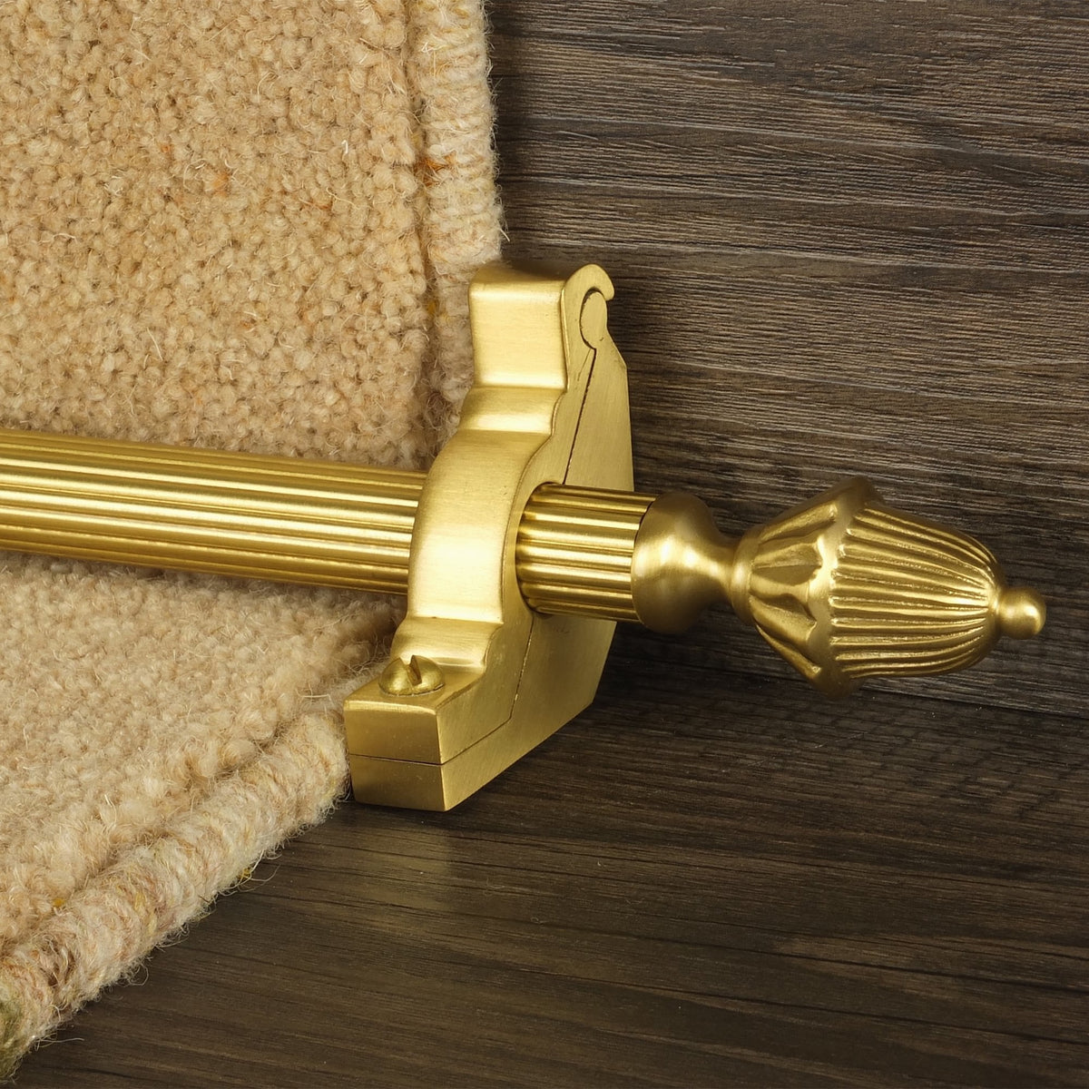 Eastern Promise Satin Brass Dubai Reeded Sample