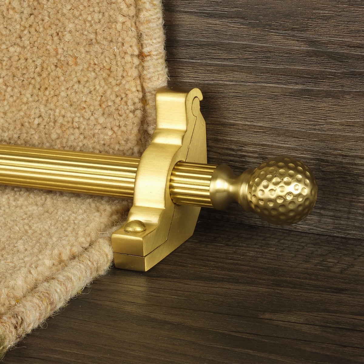 Eastern Promise Satin Brass Dune Reeded Sample