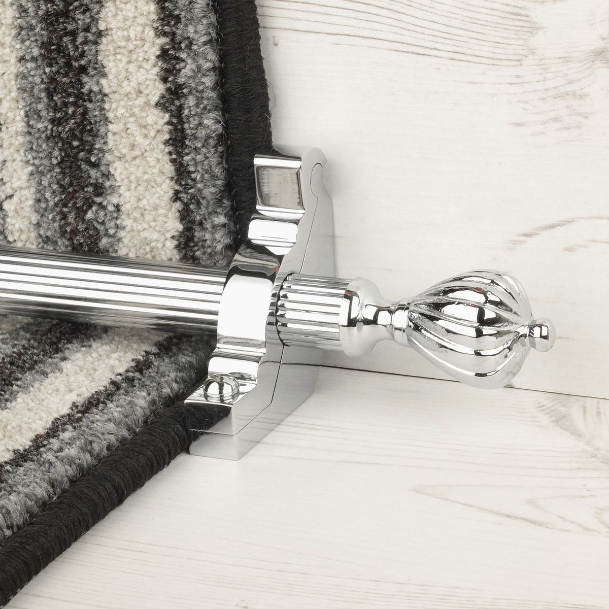 Eastern Promise Chrome Cairo Reeded Sample