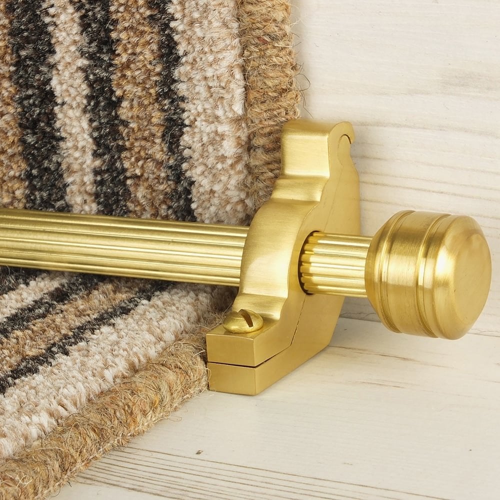 Vision Satin Brass Piston Reeded Sample