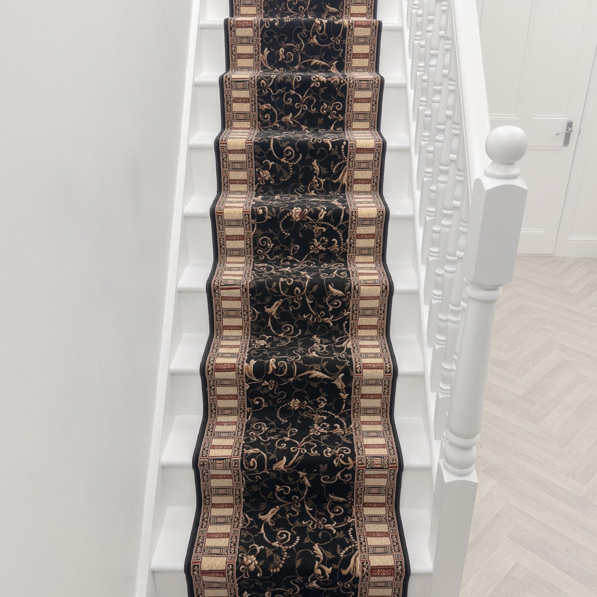 Sultana II Black Beauty Stair Runner