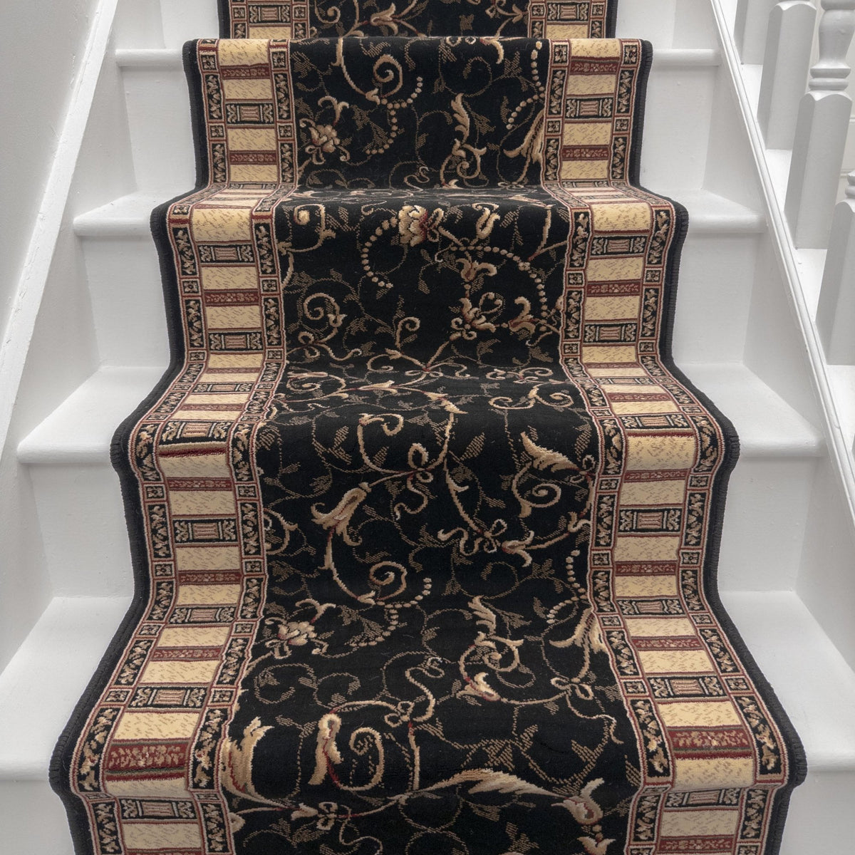 Sultana II Black Beauty Stair Runner