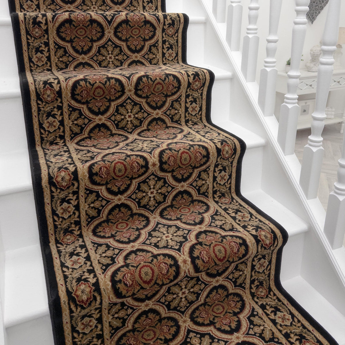 Dynasty Black Ming Stair Runner