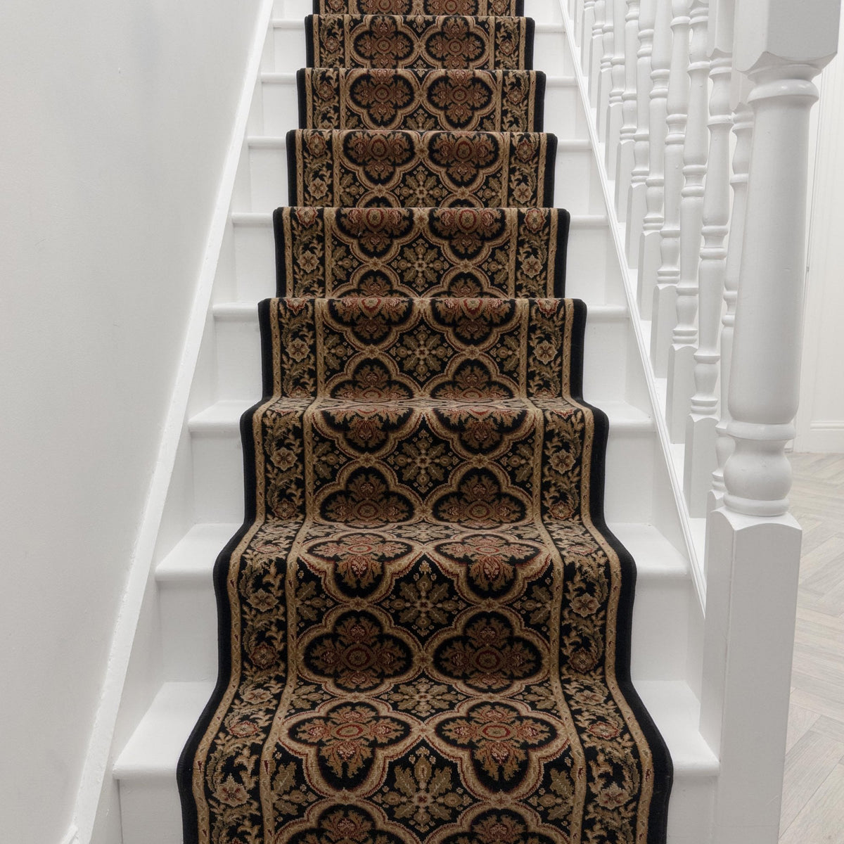 Dynasty Black Ming Stair Runner