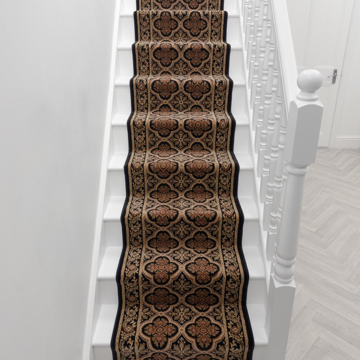 Dynasty Black Ming Stair Runner