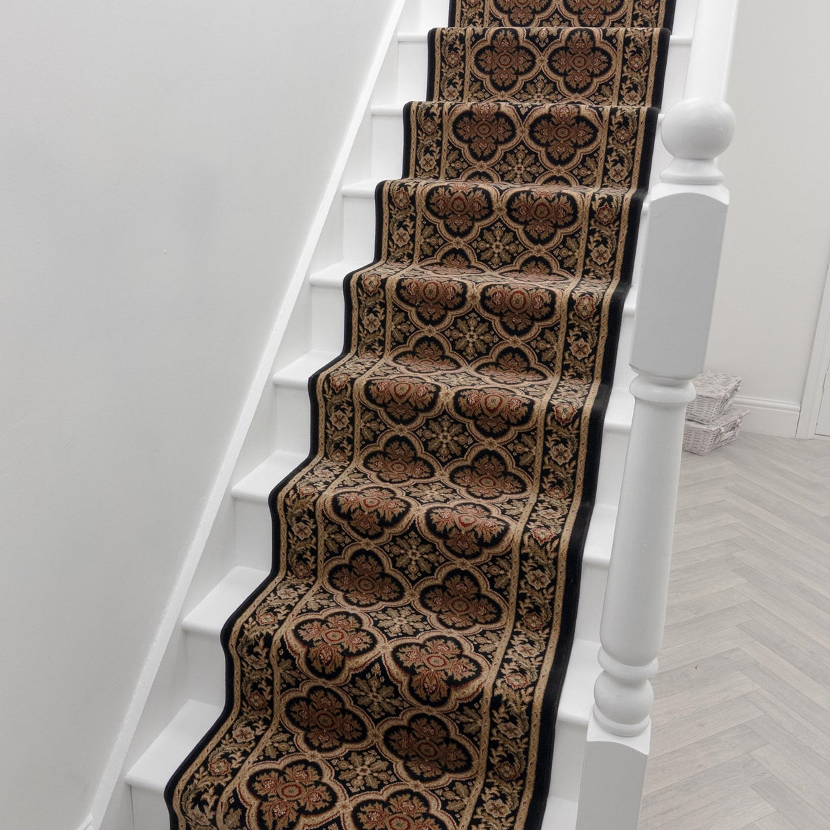 Dynasty Black Ming Stair Runner