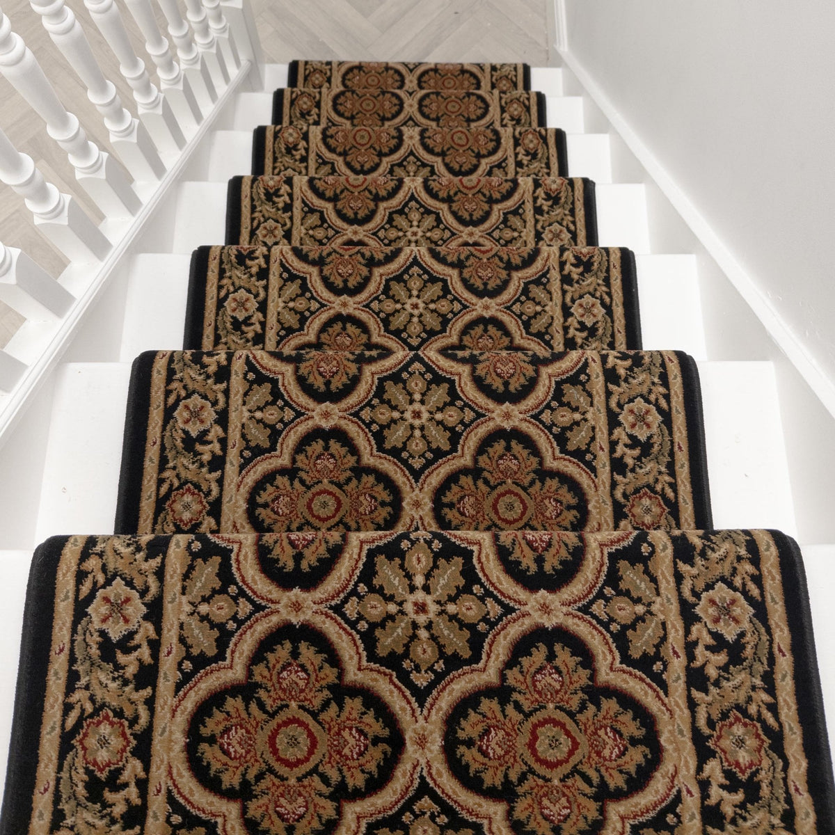 Dynasty Black Ming Stair Runner