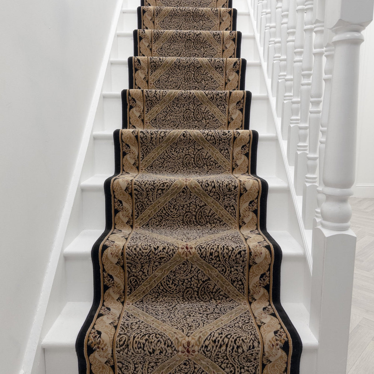 Palatial Trellis Velvet Stair Runner