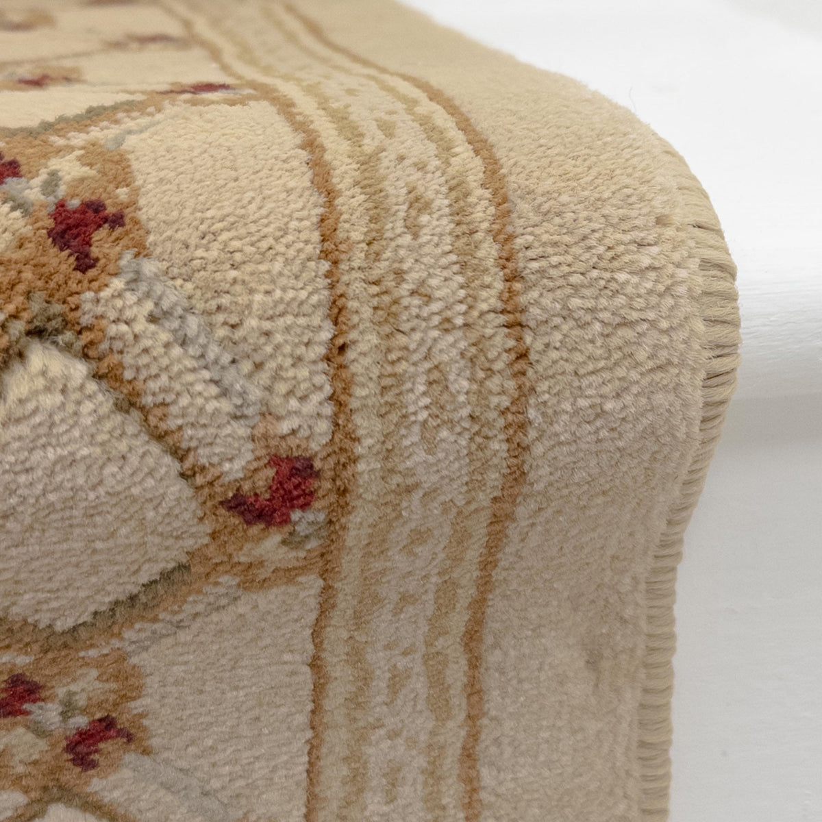 Traditional Trellis Ivory Sun Stair Runner