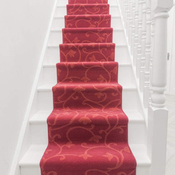 Vines Red Stair Runner