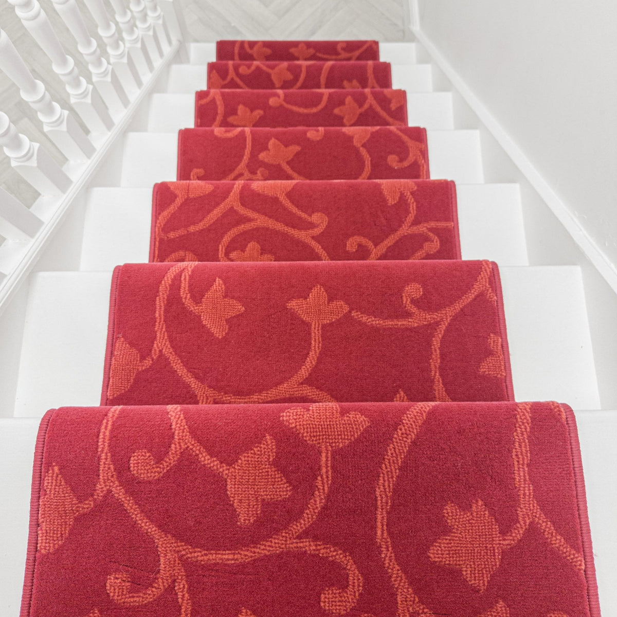 Vines Red Stair Runner