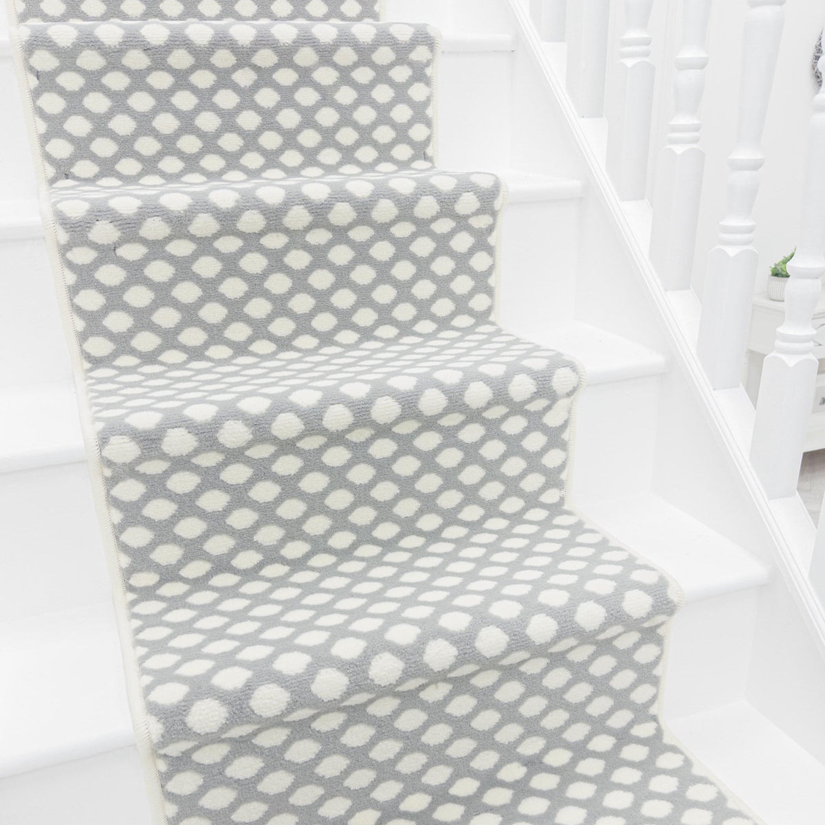 Honeycomb Grey Stair Runner
