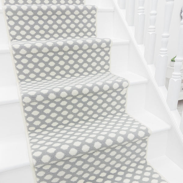 Honeycomb Grey Stair Runner