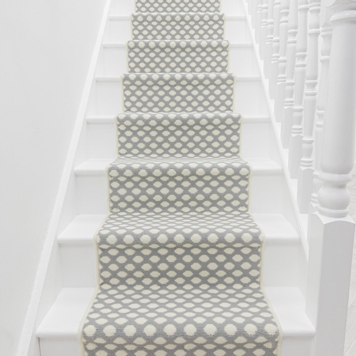 Honeycomb Grey Stair Runner