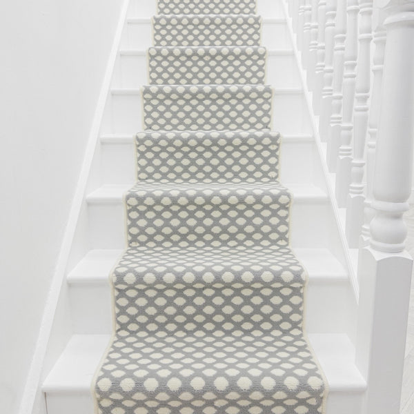 Honeycomb Grey Stair Runner