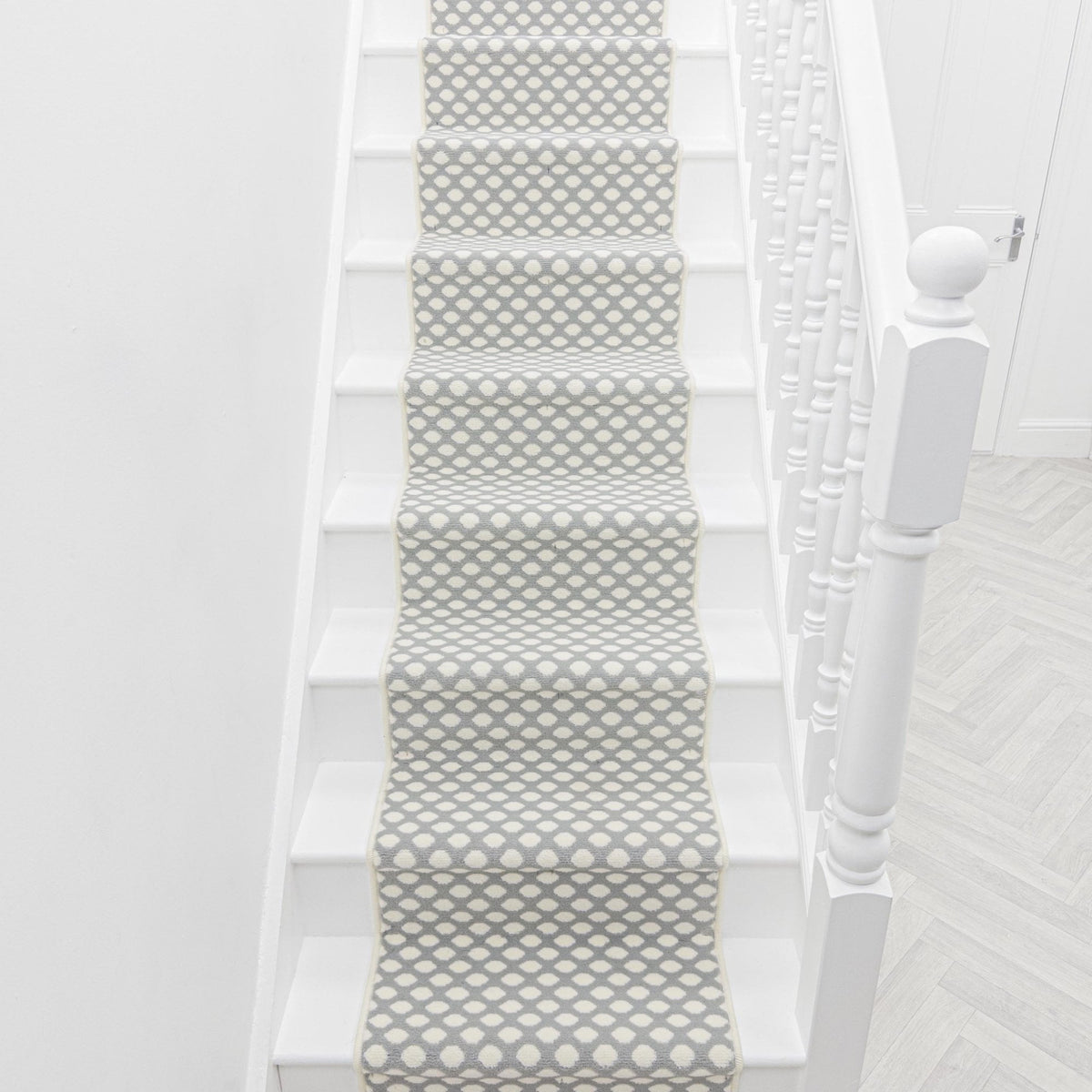 Honeycomb Grey Stair Runner