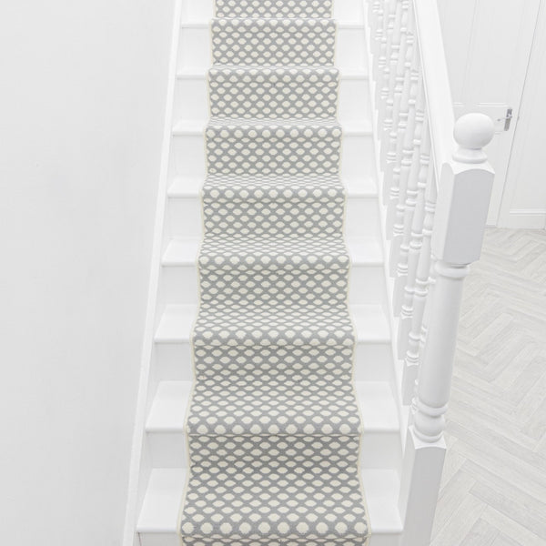 Honeycomb Grey Stair Runner