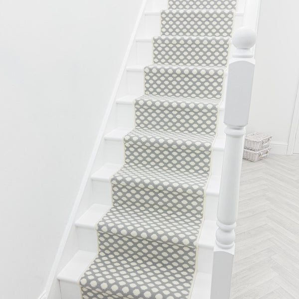 Honeycomb Grey Stair Runner