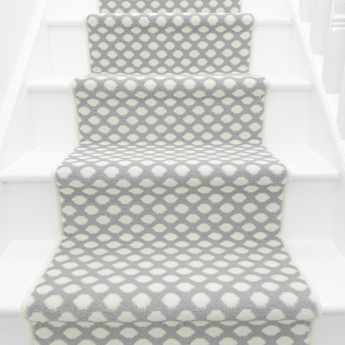 Honeycomb Grey Stair Runner