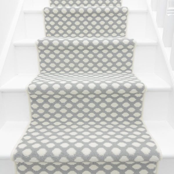 Honeycomb Grey Stair Runner