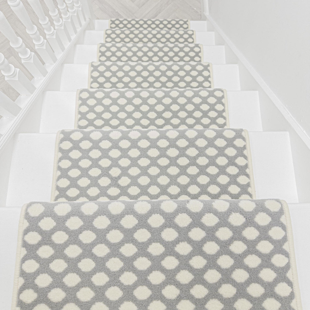 Honeycomb Grey Stair Runner