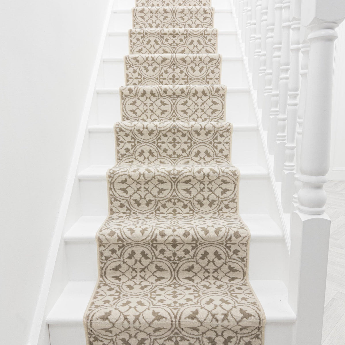 Mosaic Light Beige Stair Runner