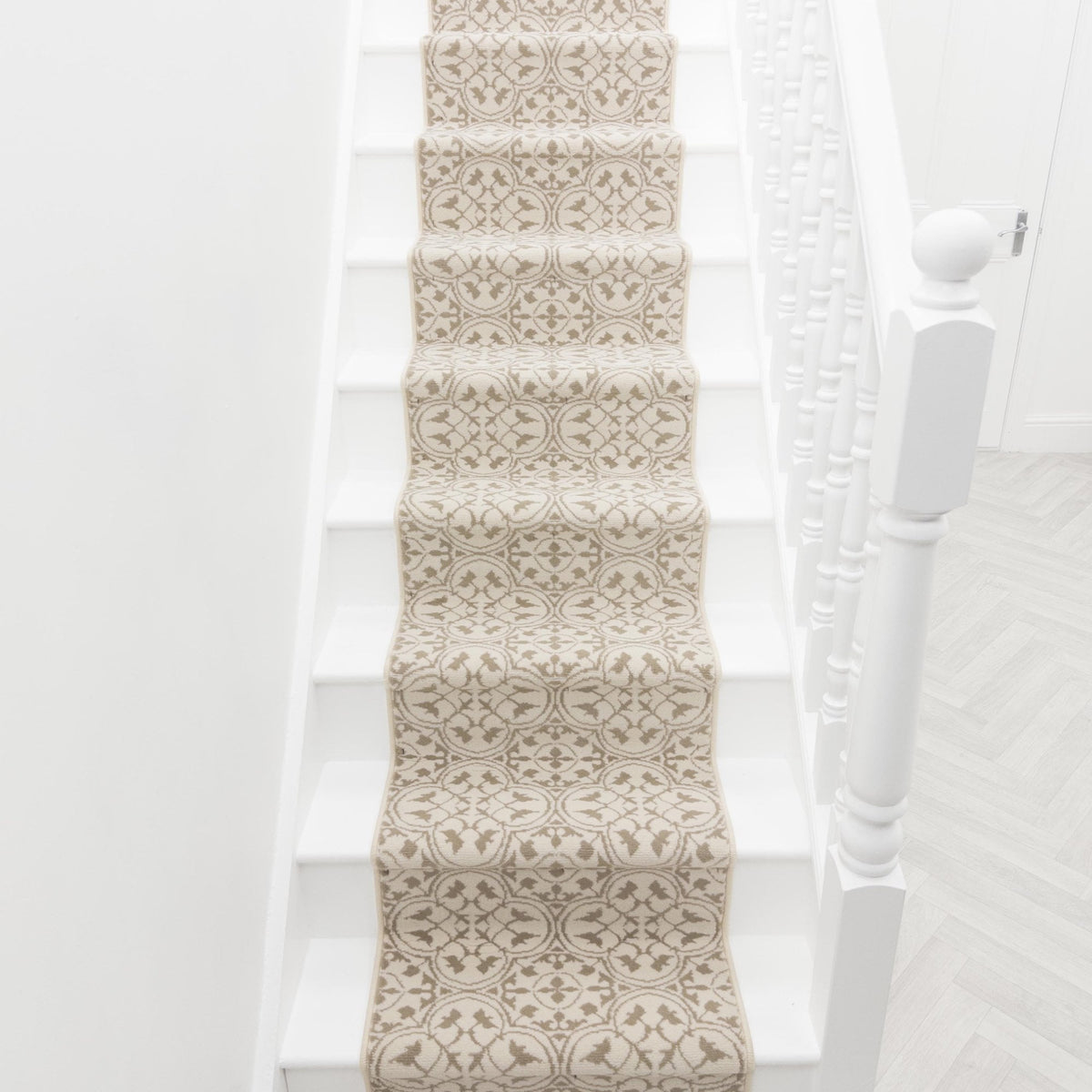 Mosaic Light Beige Stair Runner