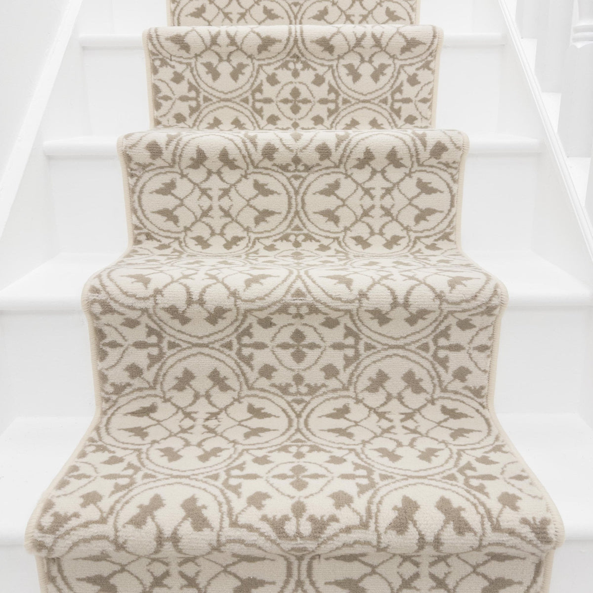 Mosaic Light Beige Stair Runner